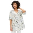 thumbnail image 1 of Ellos Women's Button Front Crinkle Tunic, 1 of 2