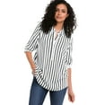 thumbnail image 1 of Ellos Women's Button Placket Popover Tunic Tunic, 1 of 5