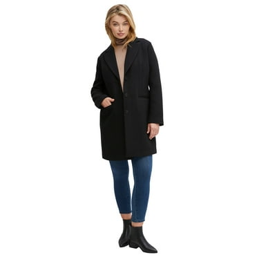 wool blend shawl collar single breasted long sleeve cozy coat