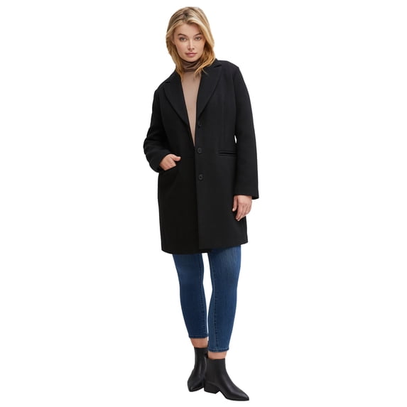 Ellos Women's Classic Wool-Blend Coat Coat