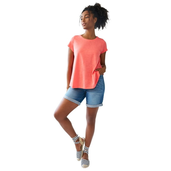 Ellos Women's Denim Boyfriend Shorts