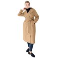 thumbnail image 1 of Ellos Women's Double-Breasted Belted Trench Raincoat, 1 of 4