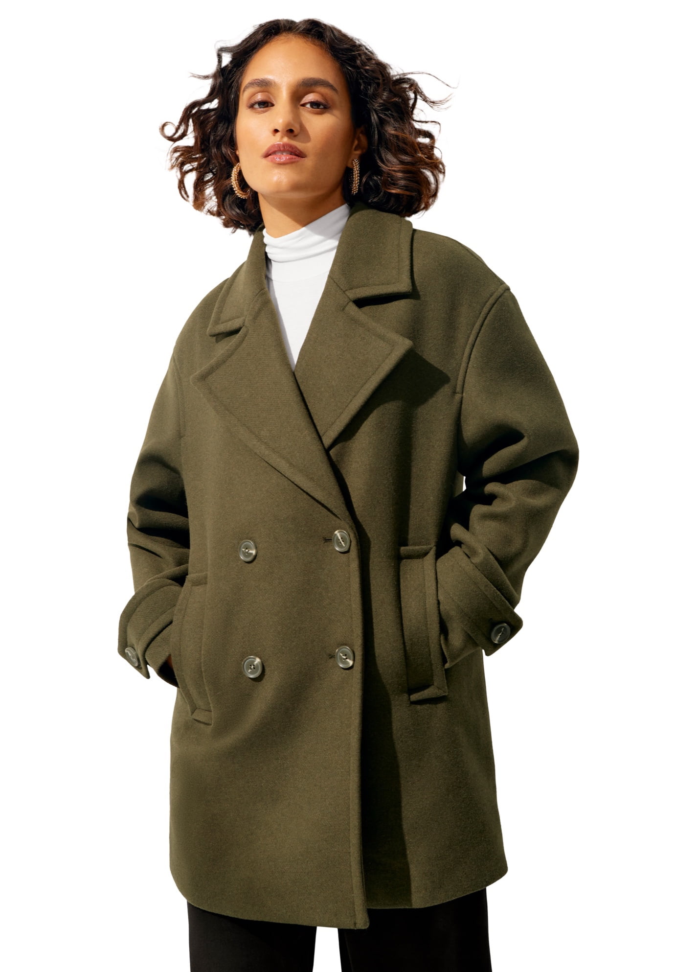Women's Double Breasted Peacoat