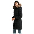 thumbnail image 1 of Ellos Women's Faux Fur Trim Puffer Coat, 1 of 6