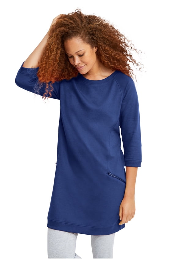 Women's French Terry Zip Pocket Tunic Tunic