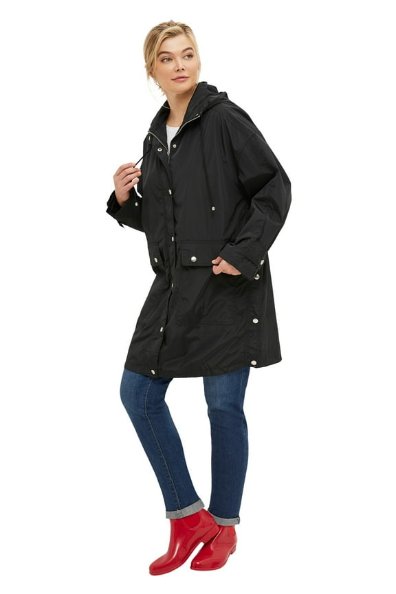 Women's Hooded A-Line Raincoat