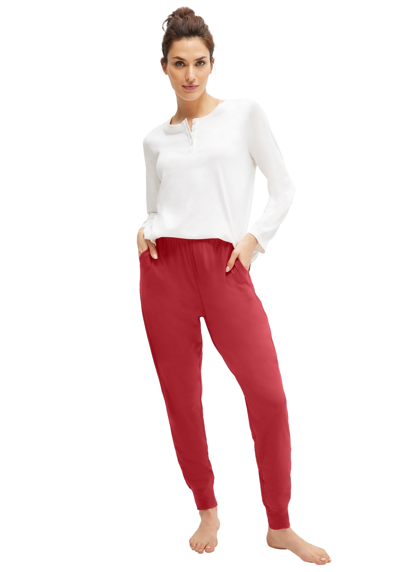 Ellos Women's Knit Jogger Sleep Pants
