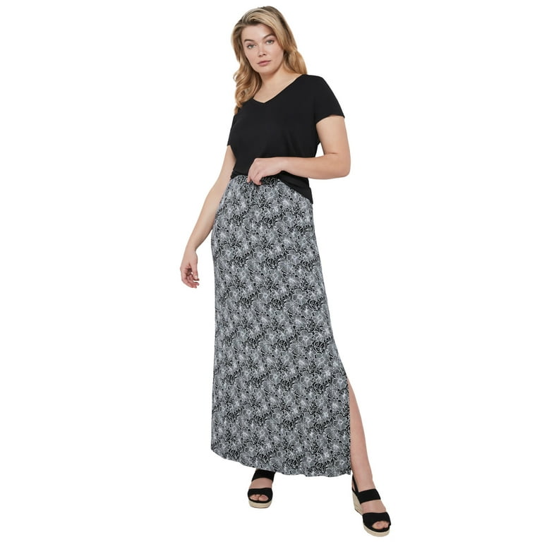 White maxi skirt clearance walmart