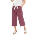thumbnail image 1 of Ellos Women's Linen Blend Drawstring Capris Pants, 1 of 5