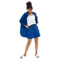 thumbnail image 1 of Ellos Women's Linen Blend Elastic Waist Shorts, 1 of 3