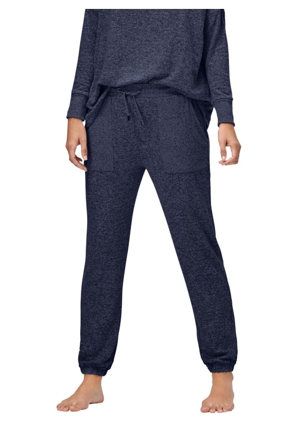 Women's Marled Knit Jogger Pants Pajama Bottoms