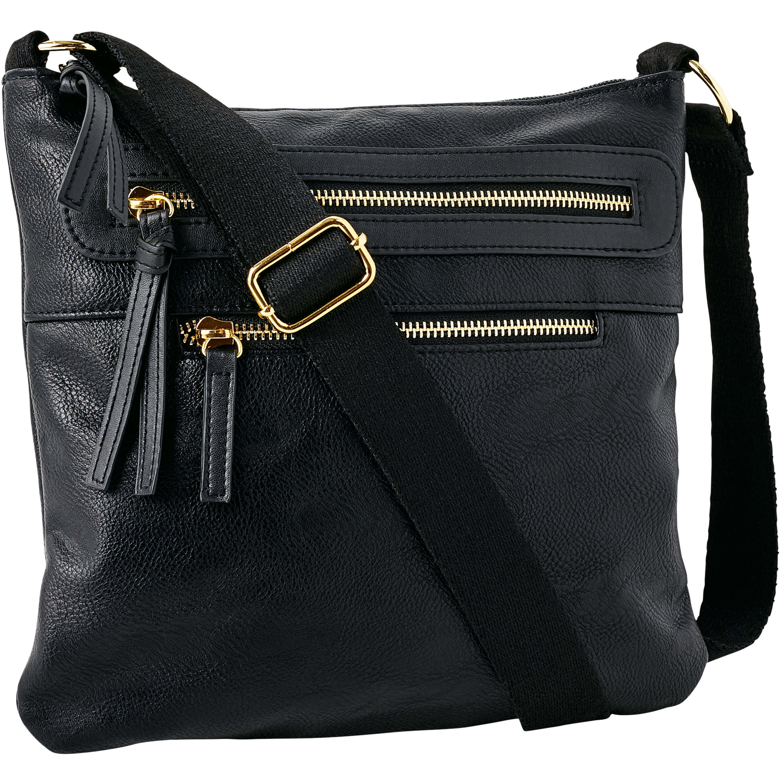 Ellos Women's Multi-Zip Crossbody Bag - image 1 of 3