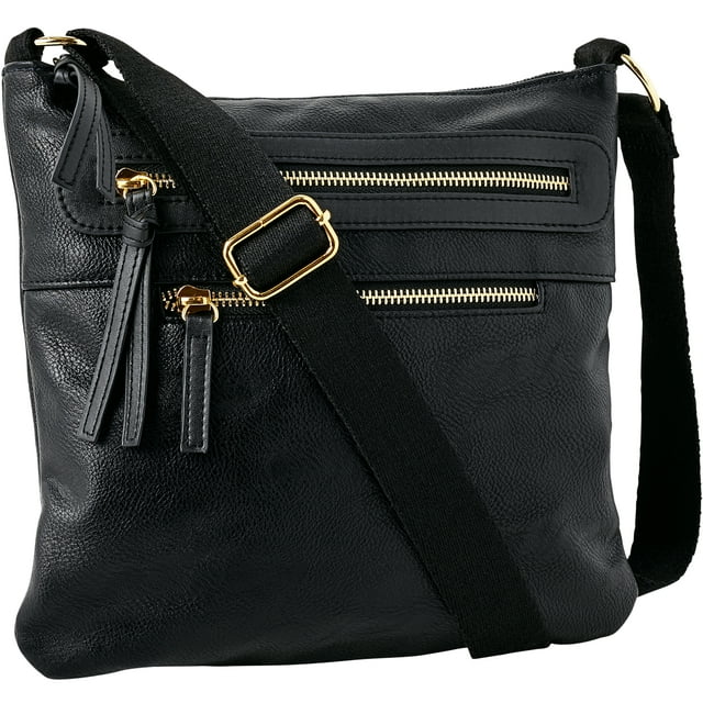 Ellos Women's Multi-Zip Crossbody Bag