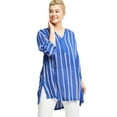 thumbnail image 1 of Ellos Women's Notch Neck Crinkle Tunic Tunic, 1 of 5