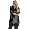 thumbnail image 1 of Ellos Women's Notch Neck Crinkle Tunic Tunic, 1 of 5