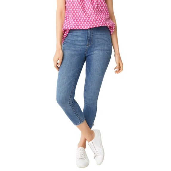 Ellos Women's Slim 5-Pocket Denim Capri