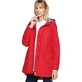 thumbnail image 1 of Ellos Women's Snap-Front Hooded Raincoat Raincoat, 1 of 5