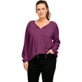 thumbnail image 1 of Ellos Women's Tie Neck Peasant Tunic Tunic, 1 of 6