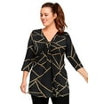 thumbnail image 1 of Ellos Women's Twisted Knot-Front Tunic Tunic, 1 of 4