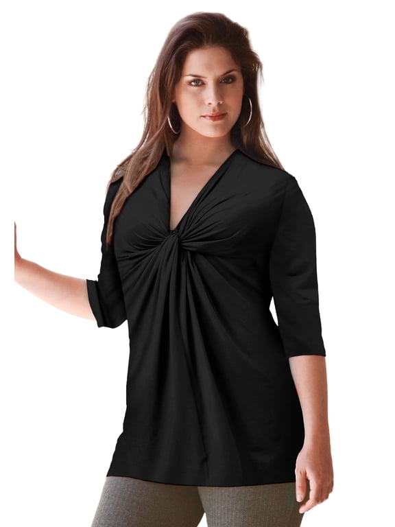 Women's Twisted Knot-Front Tunic Tunic