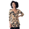 thumbnail image 1 of Ellos Women's Twisted Knot-Front Tunic Tunic, 1 of 6