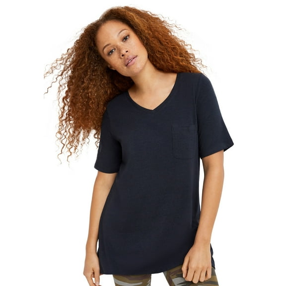 Ellos Women's V-Neck A-Line Tunic Tunic