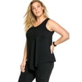 thumbnail image 1 of Ellos Women's V-Neck Pointed Front Tank Top, 1 of 5