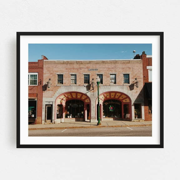 Ellsworth Architectural - Ellsworth Maine Photography Black Framed Wall Art Print 16 x 20 inches