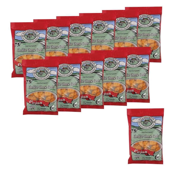 Ellsworth Cajun Cheddar Cheese Curds, 5OZ, 12 Pack