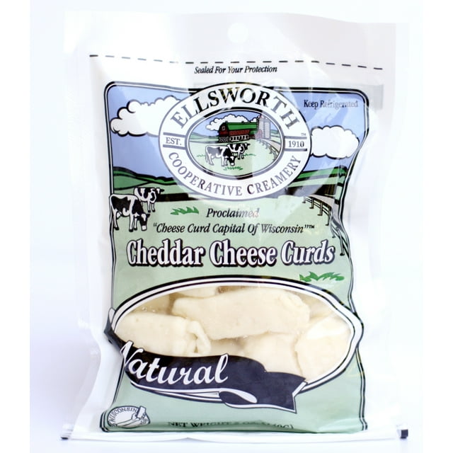 Ellsworth Natural White Cheddar Cheese Curd, 5 Ounce 12 per case