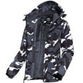 thumbnail image 1 of Ellswos-Sports Men's Winter Ski Jacket Waterproof Snow Coats Snowboard Fleece Lining Jacket Warm Parka with Hooded Camo L, 1 of 5