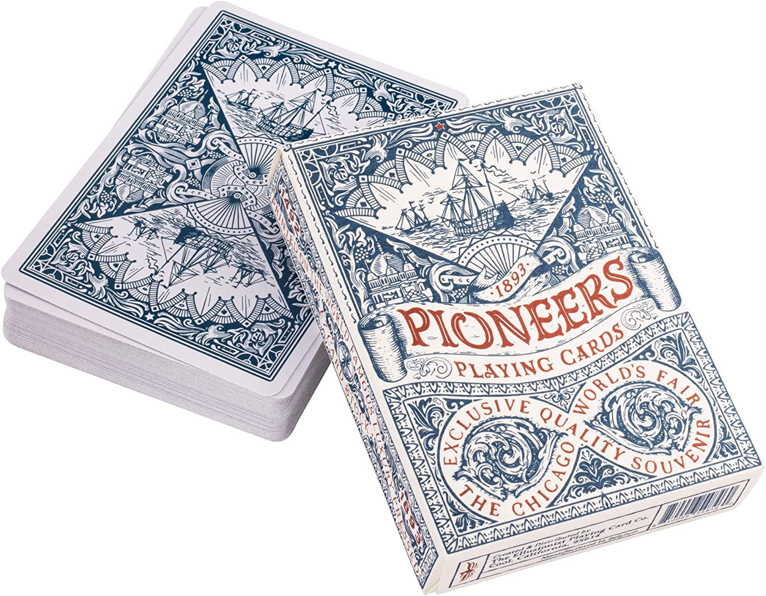 Ellusionist Pioneers Playing Card Deck, Blue - Vintage