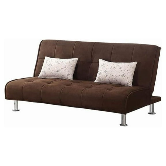 Ellwood Upholstered Sofa Bed Brown