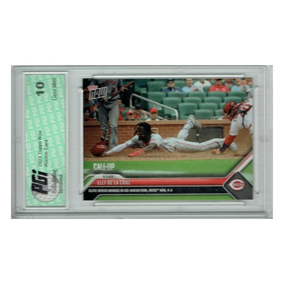 Elly De La Cruz 2023 Topps Now #430 Elite Speed Rookie Card PGI 10