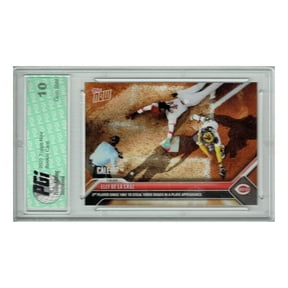 Elly De La Cruz 2023 Topps Now #541 Steals 3 Bases in At Bat Rookie Card PGI 10