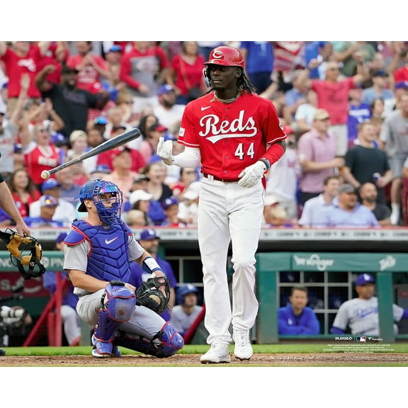 Elly De La Cruz Cincinnati Reds Unsigned Bat Flip Photograph