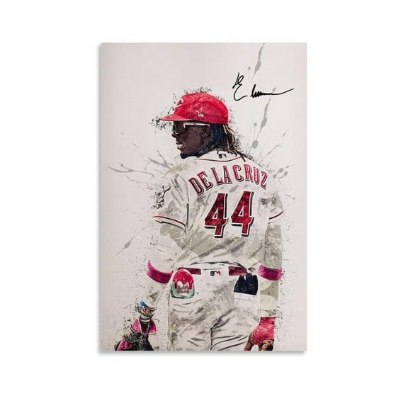 Elly De La Cruz Sign Baseball Poster Watercolor Style Sign Modern Home Living Room HD Picture Printing Decoration Gift