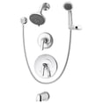 thumbnail image 1 of Elm 2-Handle Tub and Shower Faucet Trim with Hand Shower (Valve Not Included), 1 of 3