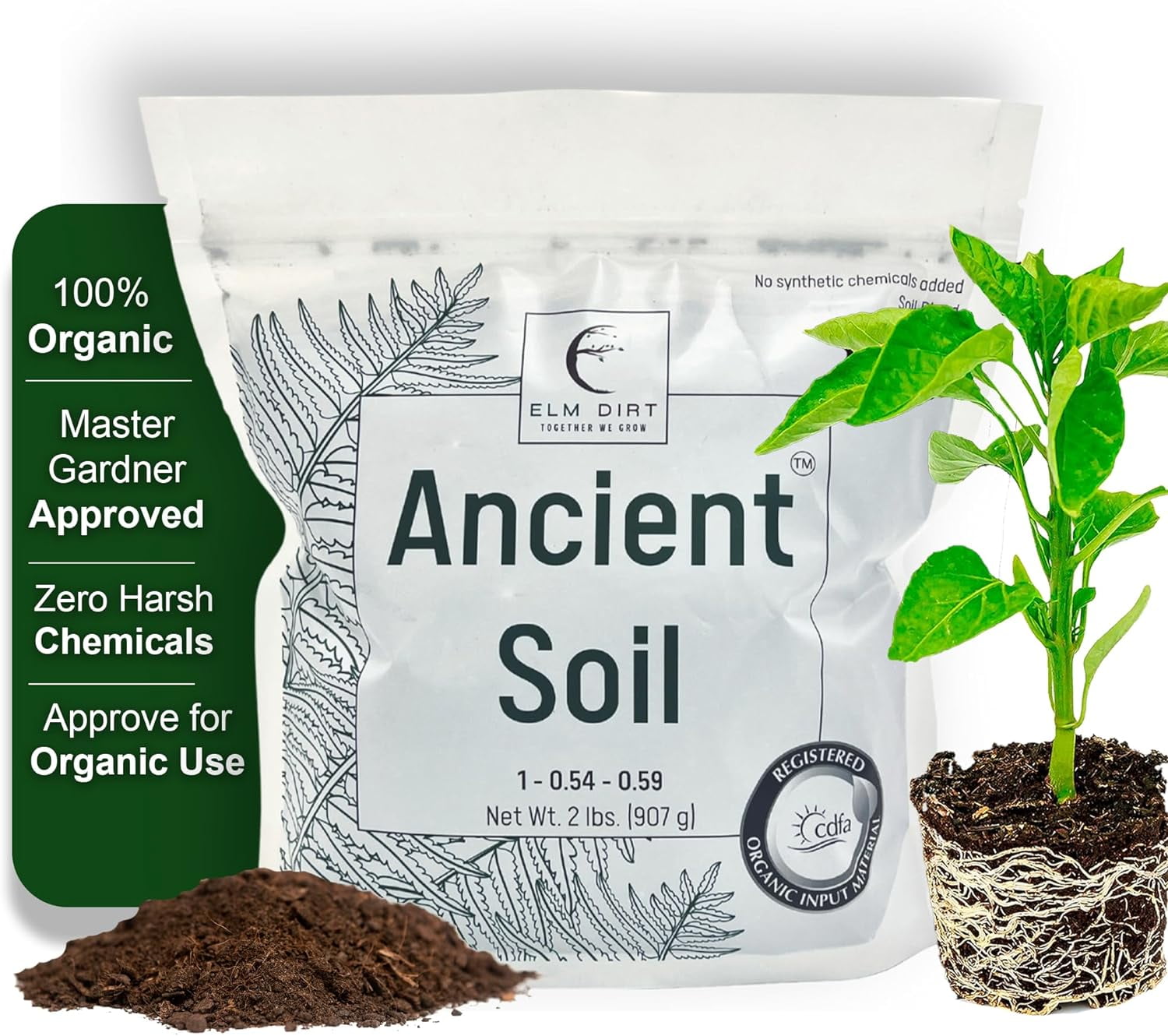Elm Dirt Premium Ancient Soil for All Plants Organic Plant Soil for
