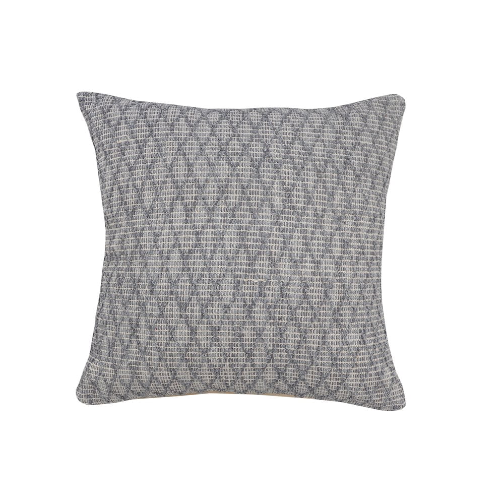 LR Home Modern Traditional Gray Diamond Geometric Throw Pillow