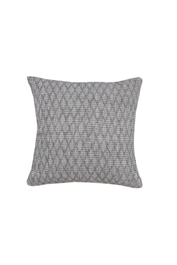 Modern Traditional Gray Diamond Geometric Throw Pillow