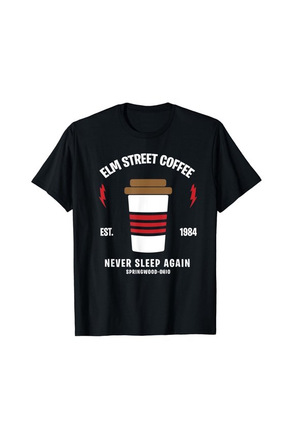Elm Street Coffee Sleeping Freddy T-Shirt , Vintage T-Shirt