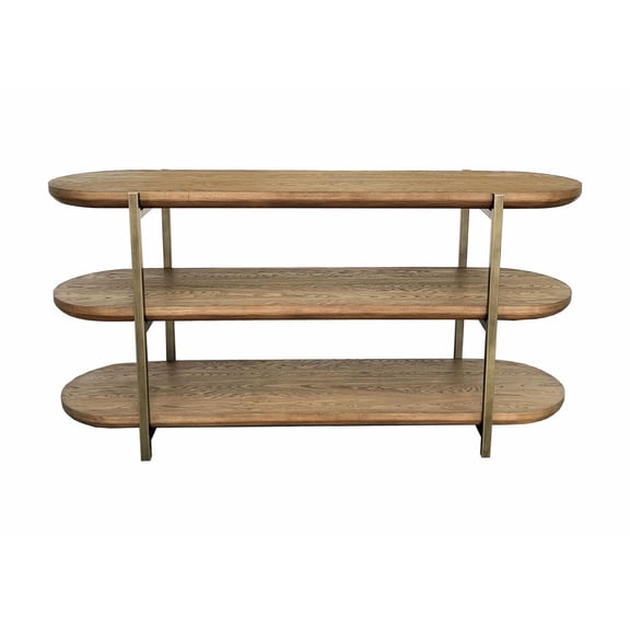 Elm Veneer Console / Entry Hall Display / Latte Finish Style