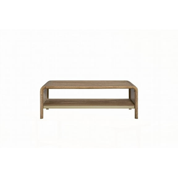 Elm Veneers & Waterfall Sides Console Table - Latte
