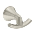 thumbnail image 1 of Elm Wall-Mounted Double Robe Hook in Satin Nickel, 1 of 7