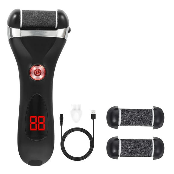 Elmchee Rechargeable Callous, Electric Foot Callus Remover Kit, Waterproof Foot Scrubber File, Professional Pedicure Tools kit Feet Care for Dead, Cracked Dry Ski