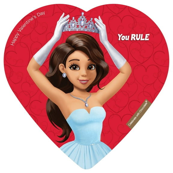 Elmer Chocolate Assorted Chocolate Comic Princess Heart 2oz 5 pieces