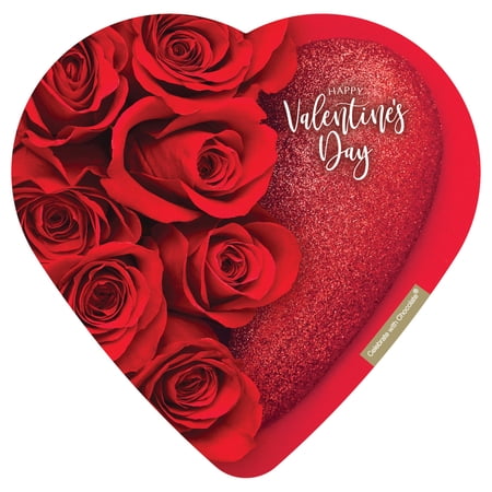 Elmer Chocolate Assorted Chocolate Photo Rose I Heart 4oz 10 Pieces