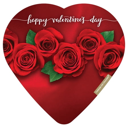 Elmer Chocolate Assorted Chocolate Photo Rose II Heart 4oz 10 Pieces