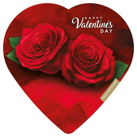 Elmer Chocolate Assorted Chocolate Rose II Heart 2oz 5 Pieces